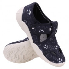 18 Euro! Детски Анатомични ДИШАЩИ Обувки / Пантофки RENBUT 33-375/174 (Футбол). С лепка и Кожени стелки, за Момчета
